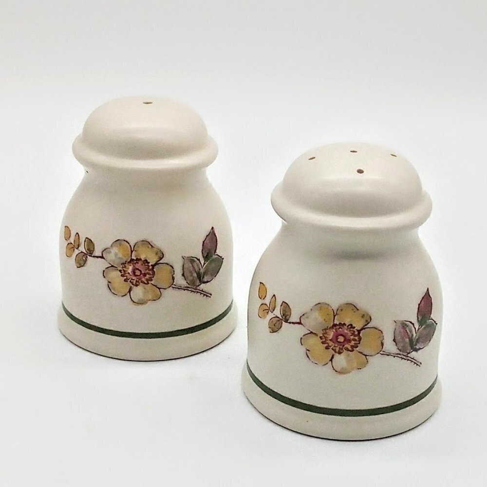 Vintage Marks & Spencer Autumn Leaves Ceramic Salt & Pepper Shakers